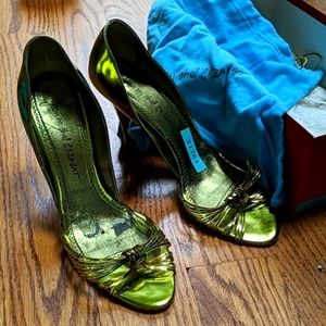 Jean-Michel Cazabat strappy metallic sandal pumps